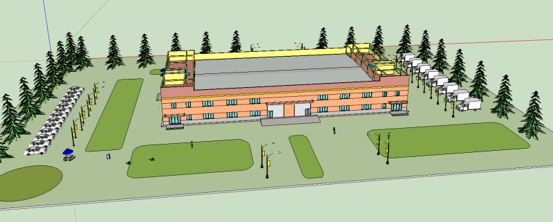 Factory SketchUp Model 3D Model .c4d .max .obj .3ds .fbx .stl .blend