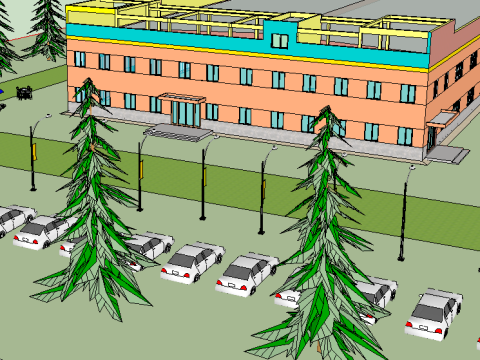 Factory SketchUp Model 3D Model