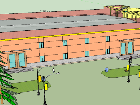 Factory SketchUp Model 3D Model