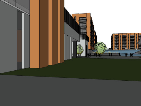 Su model for large-scale science and technology industrial park design Model 3D