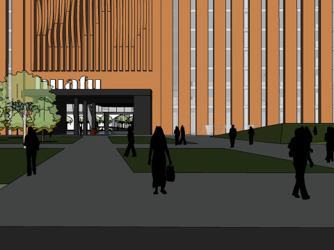 Su model for large-scale science and technology industrial park design Model 3D