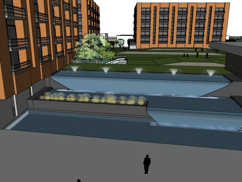 Su model for large-scale science and technology industrial park design Model 3D