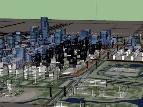 Urban su model 3D 模型