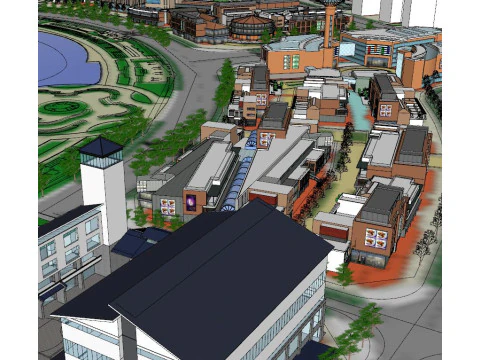 SU Model of Urban Planning 3D Model