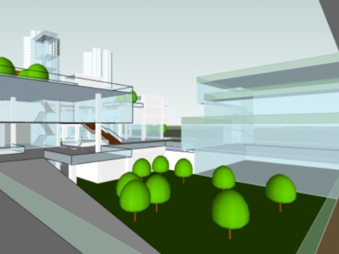 SU Model of Large-scale Science Park Model 3D
