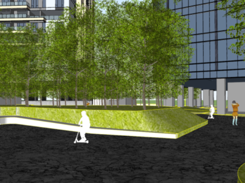 Super high-rise complexmodern residential building SU model 3D 模型