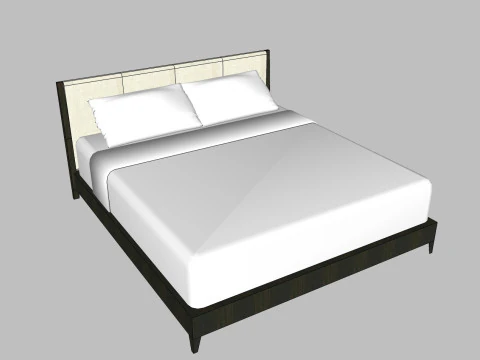 34 beds and bedside tables 3D Model