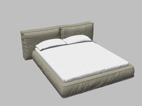 34 beds and bedside tables 3D 模型
