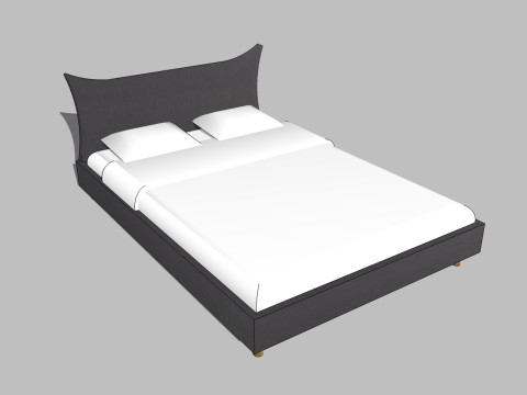 34 beds and bedside tables 3D 模型