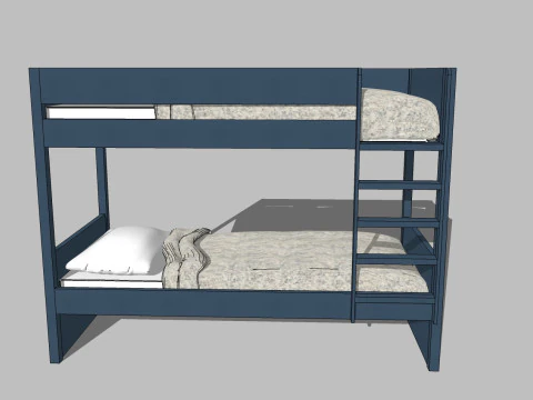 34 beds and bedside tables 3D Model