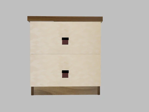 34 beds and bedside tables 3D Model