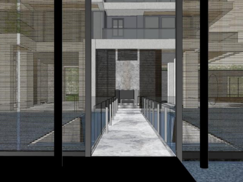 Art and Nature Residential Exhibition Area Landscape Design SU Model 3D Model