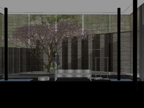 Art and Nature Residential Exhibition Area Landscape Design SU Model 3D Model