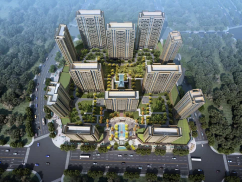 Neoclassical style high-rise residential buildings 3D Model