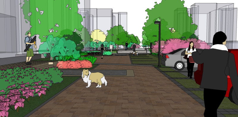 SketchUp model for community greening 3D Model .c4d .max .obj .3ds .fbx .stl .blend 