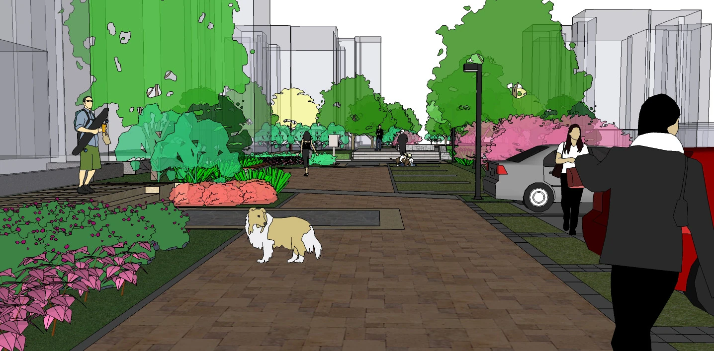SketchUp model for community greening 3D Model .c4d .max .obj .3ds .fbx .stl .blend
