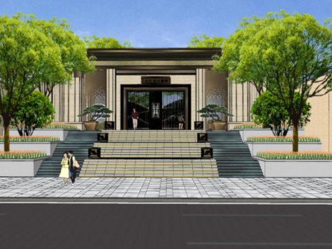SU Model for Landscape Design of Leisure Sports Residential Quarter 3D Modell