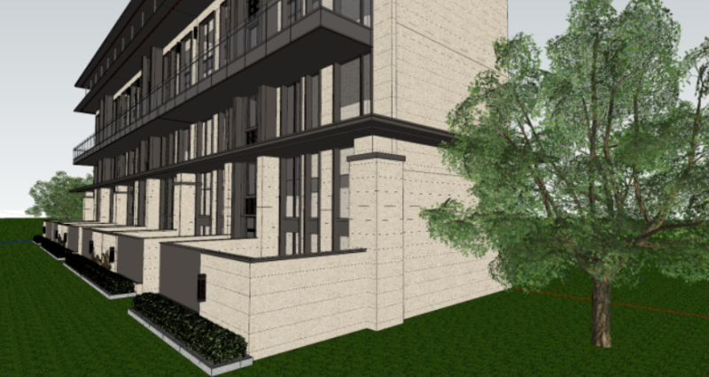 SU model of stacked villa residential buildings 3D मॉडल .c4d .max .obj .3ds .fbx .stl .blend 