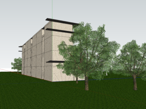SU model of stacked villa residential buildings 3D मॉडल