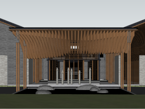SU model of top hotel architecture 3D Model