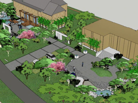 Xiaoyouyuan Landschaftsdesign-Su-Modell 3D Modell