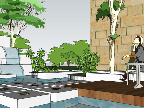 Xiaoyouyuan landscape design su model 3D मॉडल