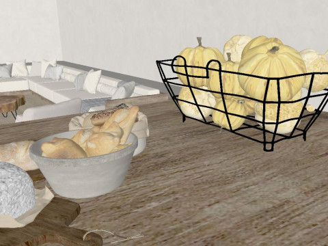 Restaurant Catering SUMaterial Texture Modello 3D