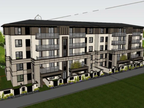 Modelo SU de empilhamento de edif&iacute;cios residenciais Modelo 3D