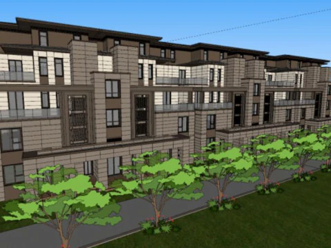 StackingResidential Building SU Model 3D Model