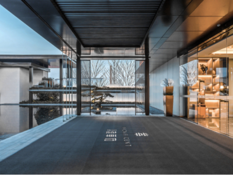 Asian style demonstration zonehigh-rise design SU model 3D Модель