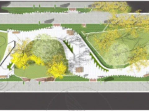 ベルト市立緑地公園の風景モデル su 3Dモデル