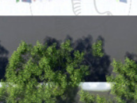 Belt Municipal Green Park Landscape Model su 3D Model