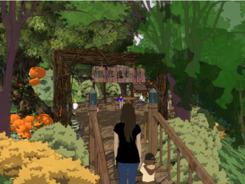 Childrens park landscape su model 3D Model
