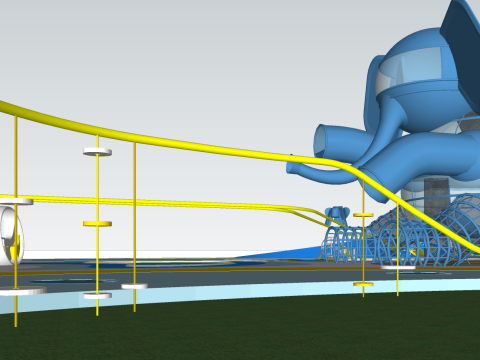 Childrens play facility sketch design SU model 3D Modell