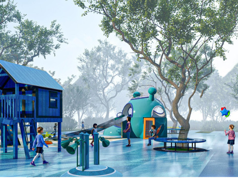 Childrens play facility sketch design SU model 3D Modell