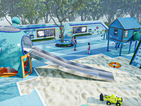 Childrens play facility sketch design SU model 3D Modell