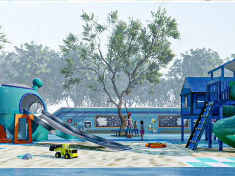 Childrens play facility sketch design SU model 3D Modell