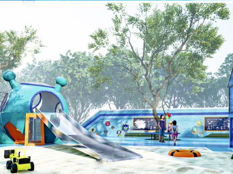 Childrens play facility sketch design SU model 3D Modell