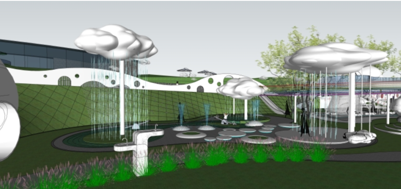 Childrens playground landscape sketchup model 3Dモデル .c4d .max .obj .3ds .fbx .stl .blend 