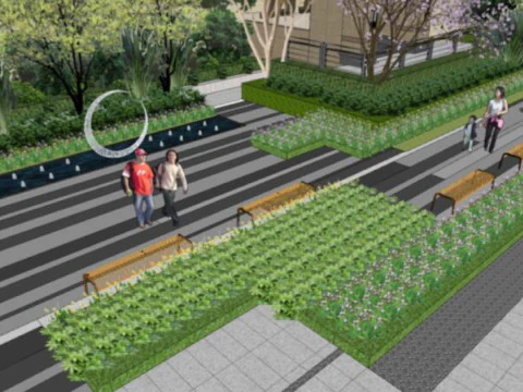 Modelo de paisagem Modelo 3D