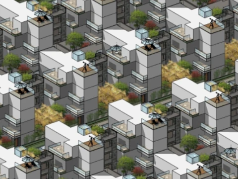 SU Model of Dieshu Product Space 3D Model