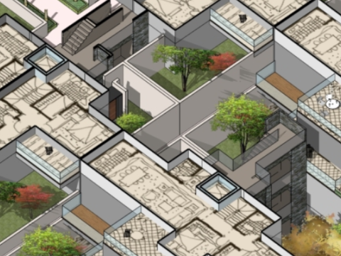SU Model of Dieshu Product Space Modèle 3D