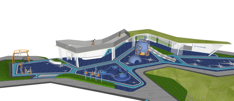 SU model for childrens entertainment facilitiesleisure corridor design 3D 模型 .c4d .max .obj .3ds .fbx .stl .blend 