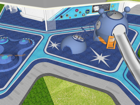 SU model for childrens entertainment facilitiesleisure corridor design 3D 模型