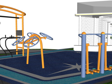 SU model for childrens entertainment facilitiesleisure corridor design 3D 模型