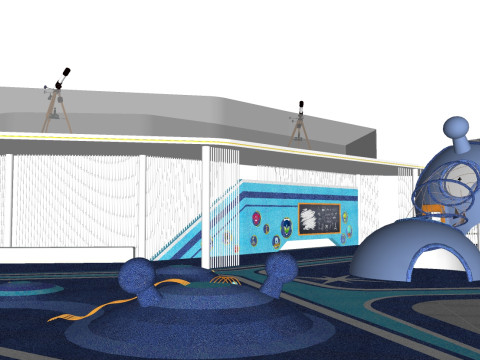 SU model for childrens entertainment facilitiesleisure corridor design 3D 模型