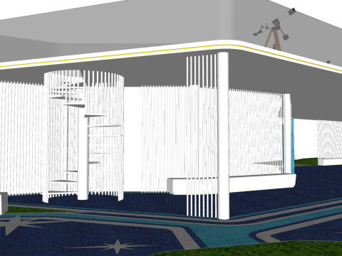 SU model for childrens entertainment facilitiesleisure corridor design 3D 模型