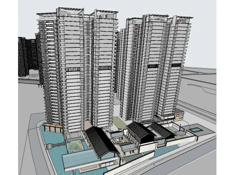 Тендерна пропозиція Центрального парку Комерційно-демонстраційна зона 3D Модель