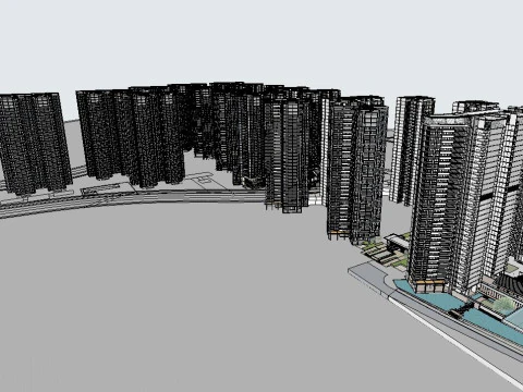 Central Park Bidding Proposal CommercialDemonstration Zone 3D Model