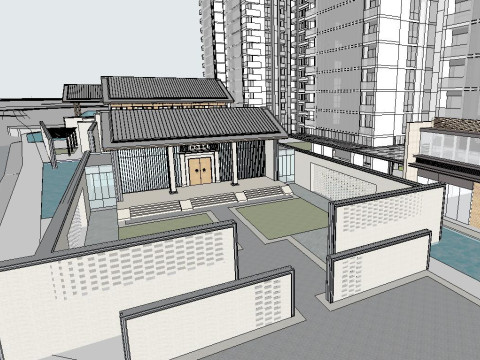 Central Park Bidding Proposal CommercialDemonstration Zone Modèle 3D